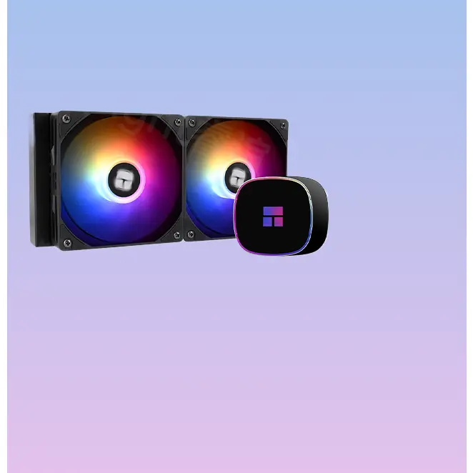 240 360 All In One ARGB CPU Liquid Cooler Compatible With LGA1700 12th Gen Processor Temperature Control Cooling Fan
