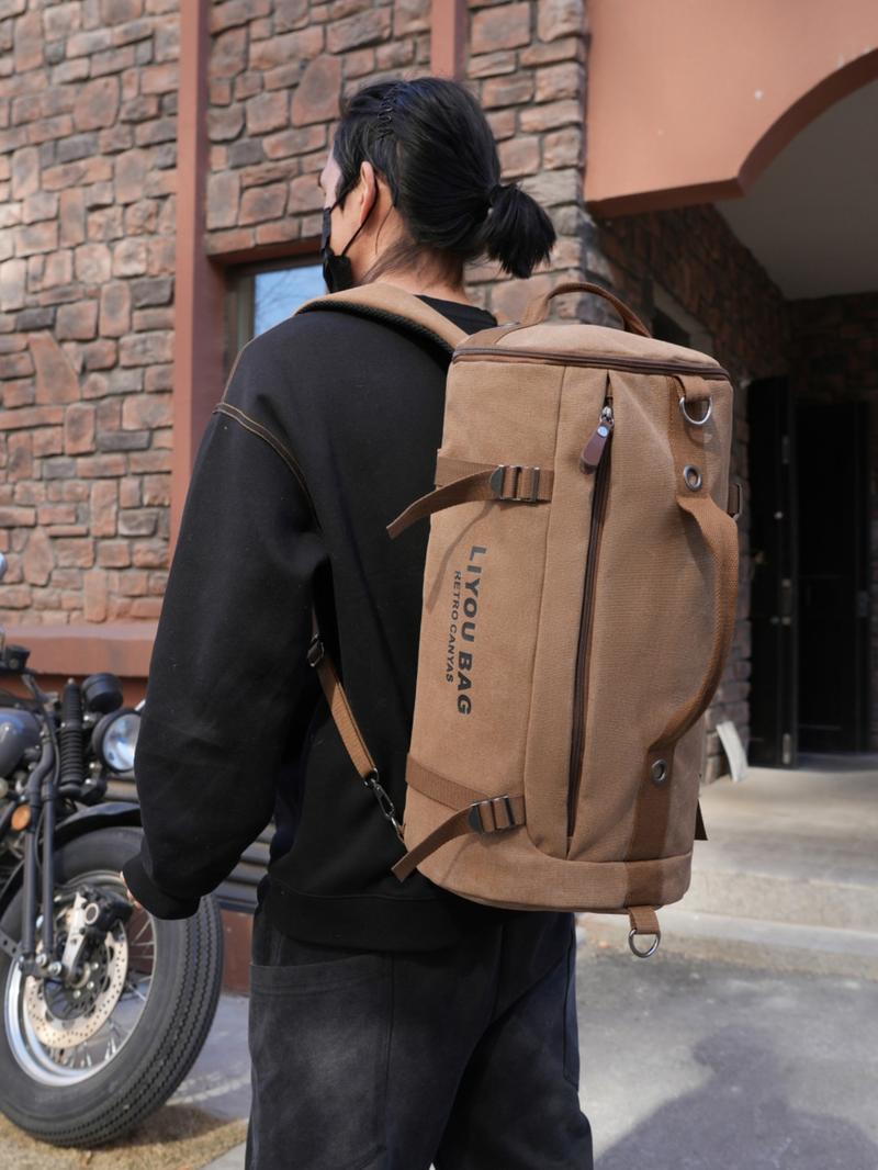 Unisex Casual Large Capacity Sports Travel Backpack, Trendy Retro Backpack, Fashionable Backpack for Daily Use & Outdoor Adventure, Durable Outdoor Rucksack