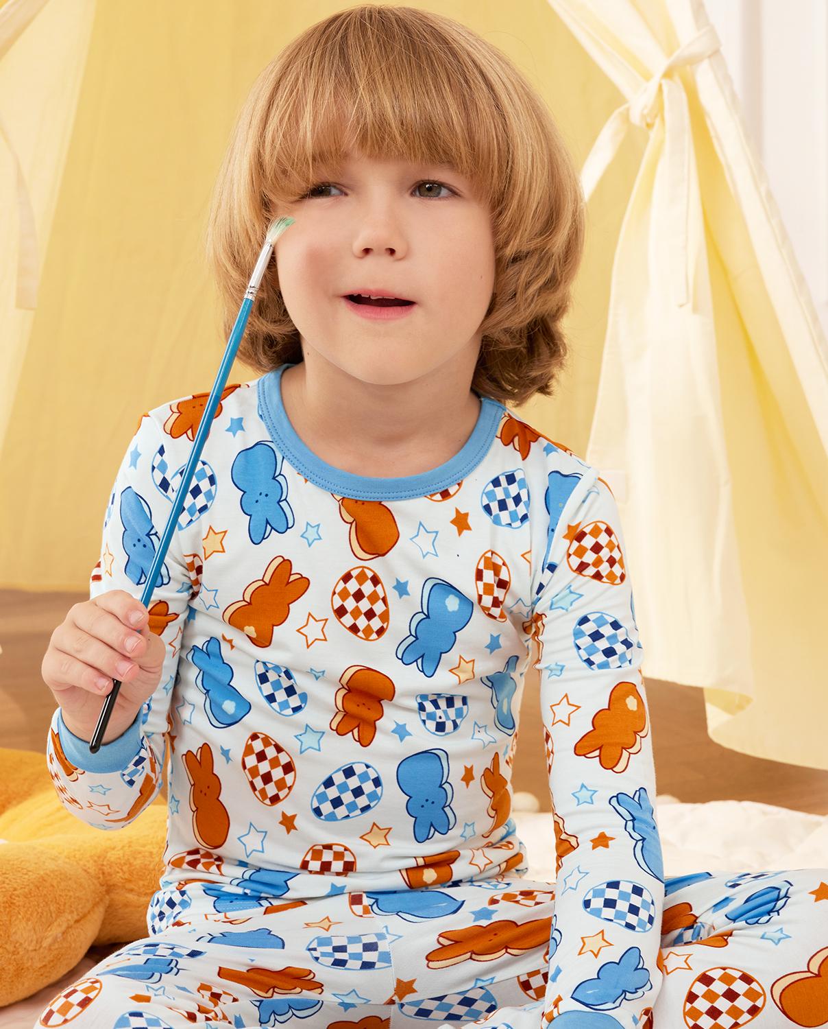 babee Reshinee Moisture-wicking Bamboo Pajama sets for Toddler Boys Girls,Temp-Sensing Babys Kids 2pcs Pjs,Long-Sleeve Snug Fit Sleepwear 12M-8Y Sets,Valentine's Day gift babee Reshinee Moisture-wicking Bamboo Pajama sets for Toddler Boys Girls,Temp-Sensing Babys Kids 2pcs Pjs,Long-Sleeve Snug Fit Sleepwear 12M-8Y Sets,Valentine's Day gift