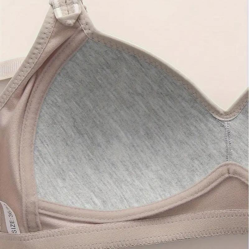 HICLOTH 6-Pack Wireless Push Up Bra Seamless Comfort Fit with Tassel Detail Women's Everyday T-Shirt Lingerie Minimalist Style Basic