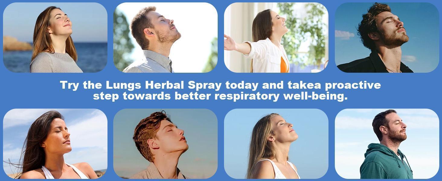 Herbal Lung Cleansing Breath Spray-Lung Detox for Smokers,Mullein Leaf Extract Mucus Relief for Lungs,Lung Detox and Lung Cleanse,Respiratory Support(2 PCS)
