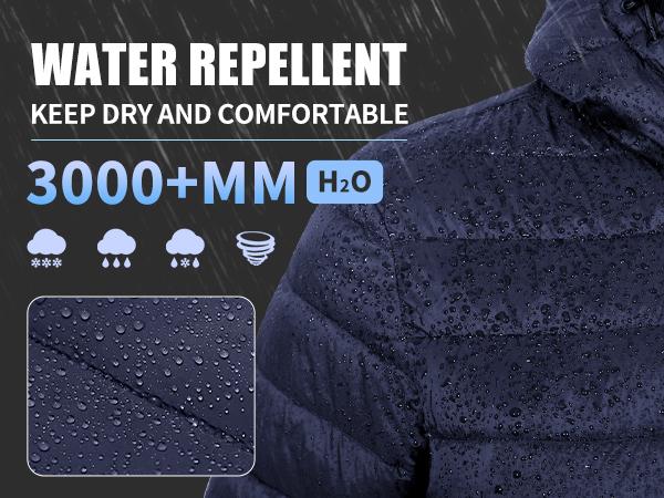 Pioneer Camp Mens Lightweight Packable Puffer Jacket Hooded Insulated Thermal Puffy Winter Jackets for Running Travel