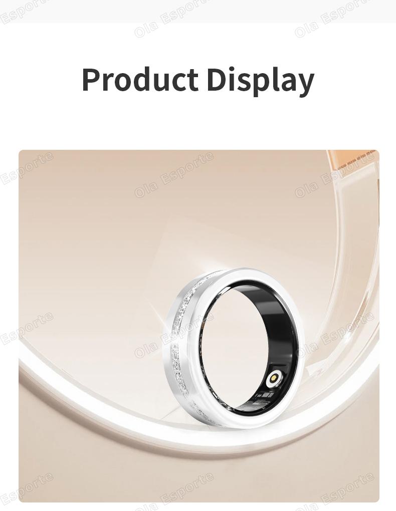 New Smart Ring Lady Heart Rate Sleep Health Monitor Menstrual cycle detection IP68 Waterproof Fashion Sport Rings Women Men