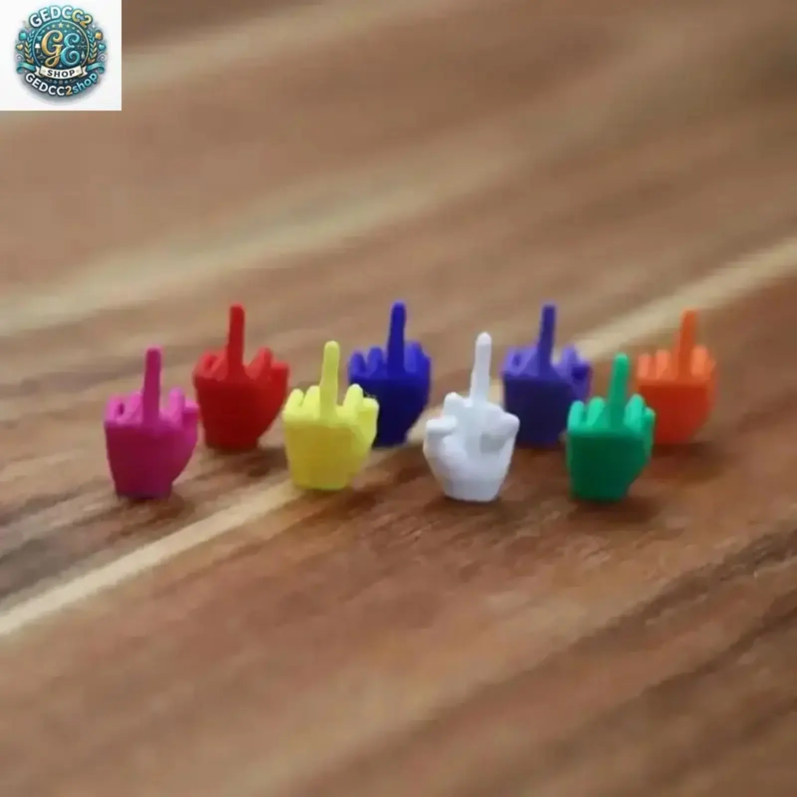 20PCS Mini Middle Finger Figures, Funny Prank Toys, Colorful Novelty Gifts for Friends, Party Games & Funny Desk Accessories