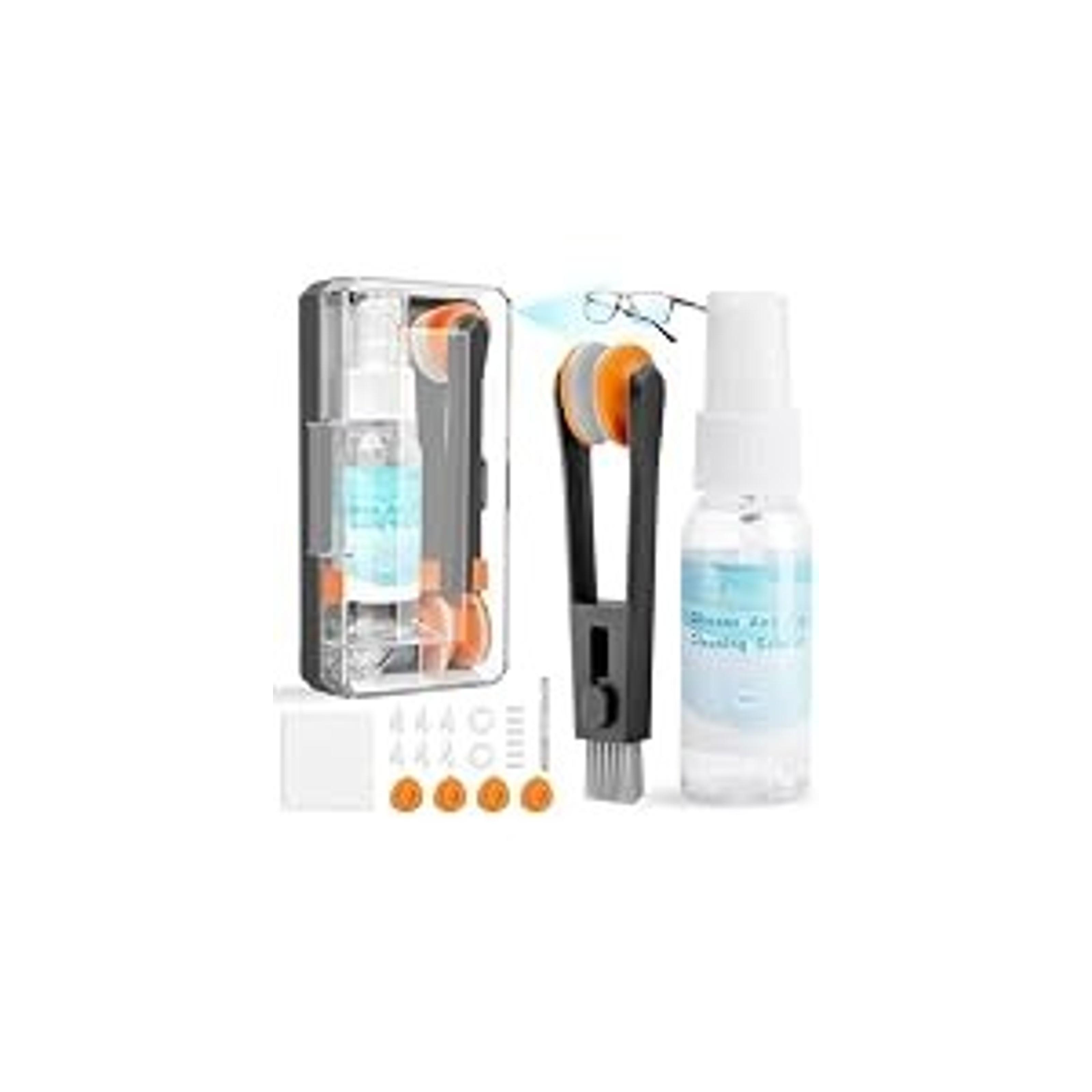 Keyboard Cleaning Kit Laptop Cleaner, All-in-1 Computer Screen Cleaning Brush Tool, Multi-Function PC Accessories Electronic Cleaner Kit Spray for iPhone iPad Macbook Earbud Camera Monitor with Patent