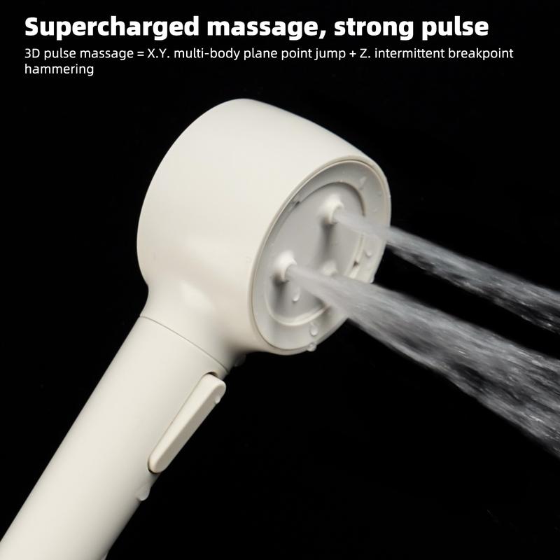 High Pressure Handheld Shower Head - Anti-clog Nozzles, High Pressure Power Wash to Clean Tub, Clean Corner,Tile & Pets, with 59inch Stainless Steel Hose and Adjustable Bracket