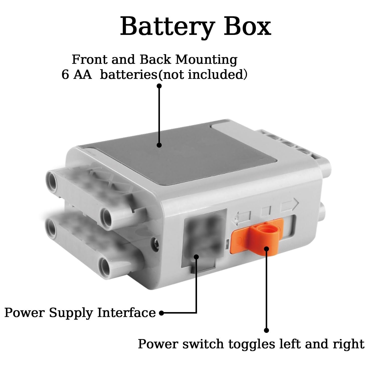 Stem RC Motor Kit for Building Blocks, Smart Remote Control Power Set, Kids DIY Robot Toy, Creative Learning Gift, Perfect for Holidays