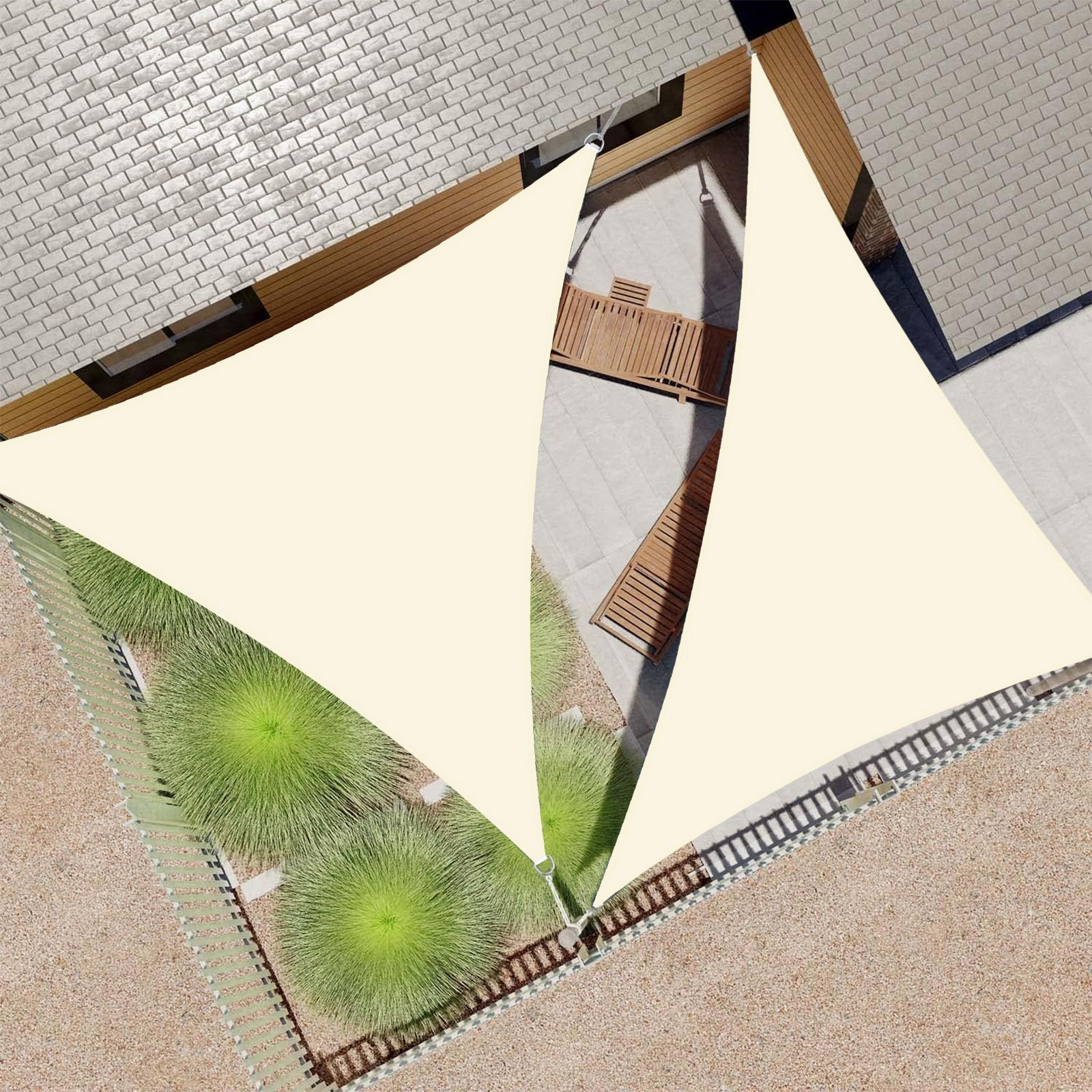 UV-Blocking Sunshade Sail, Right-Angle Triangle Awning for Backyard Patio Garden Outdoor Activities, Durable UV Protection Canopy