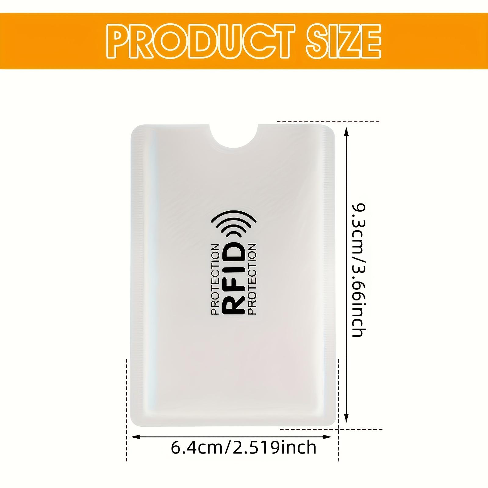 5-Pack Rfid Anti-Magnetic Card Sleeves, Bank ID Protection, Anti-Debit Theft, Portable Personal Info Security, Credit Card Privacy Guard