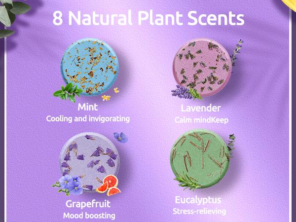 Bodyrefresh Shower Steamers Aromatherapy — 8 Pack Shower Bombs with Natural Essential Oils, Organic Plant Fragrance, Stress Relief, Self Care Relaxation Home SPA, Birthday & Valentines Day Gifts for Women, Gifts for Her, Teacher, Her