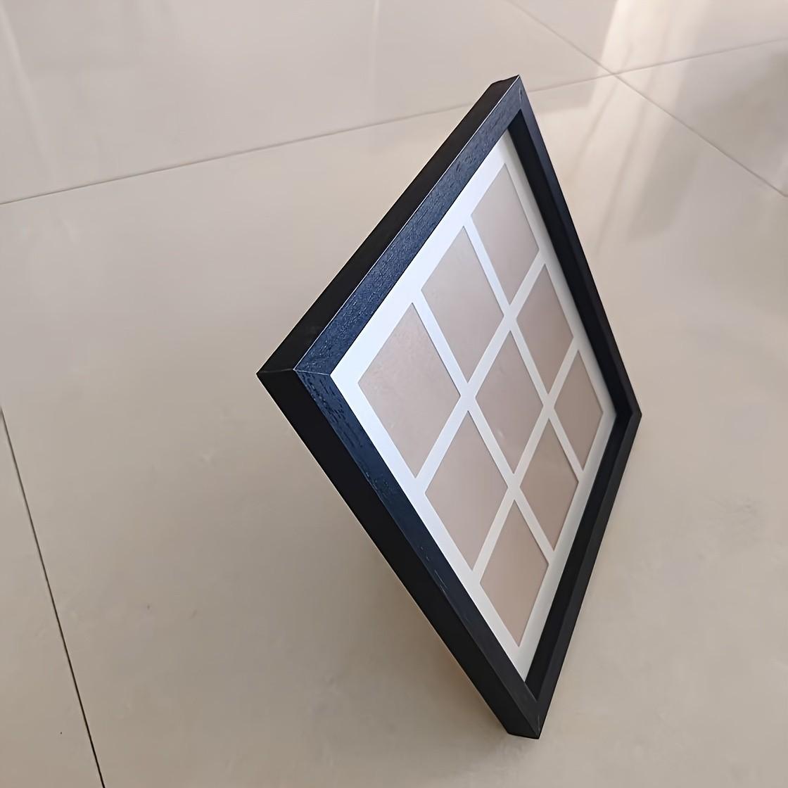 9-Grid Photo Frame, and Grid for Art Display, Home Decor for Living Room, Bedroom, Study, Dining Room, Unique Desktop Memory Art