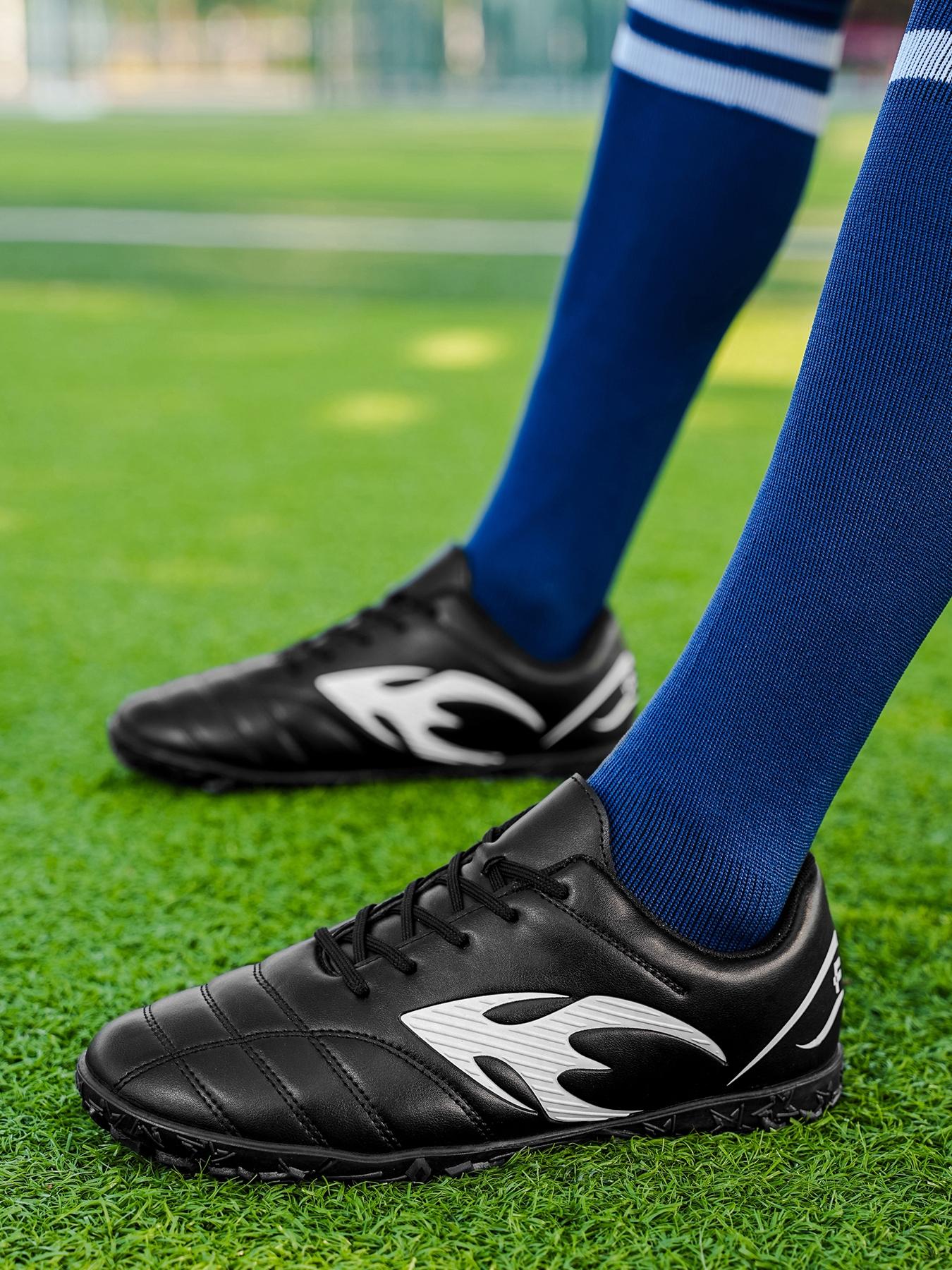 Men Women Professional Football Cleats, Breathable Mesh Lining, Long Nails Strong Grip Sole, Lightweight Durable, Multi-Field Fit