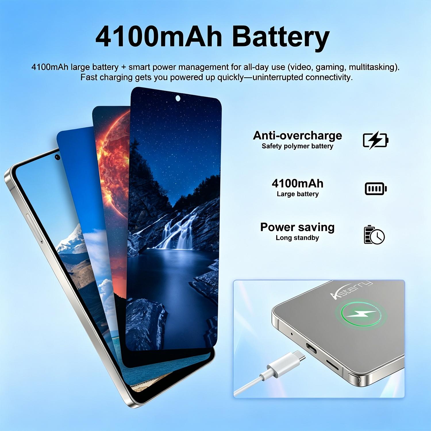 Astarry- S26 Ultra Large Screen Smartphone, Touchscreen Cellphone, 6.75-Inch Display, 3gb+32GB Storage, 5+13mp Camera, 4100mah Battery, 4g Network, Dual Sim Smartphones, Face Unlock, Cellphone