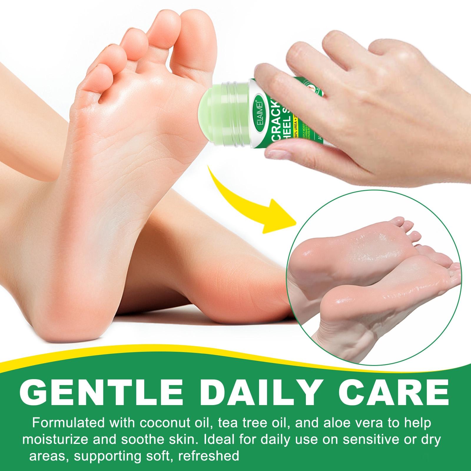 Elaimei Foot Care Stick, Avocado Oil Moisturizing Heel Cracked Cream, Hydrating Rough Skin, Winter Essential Anti-Dryness Foot Lotion