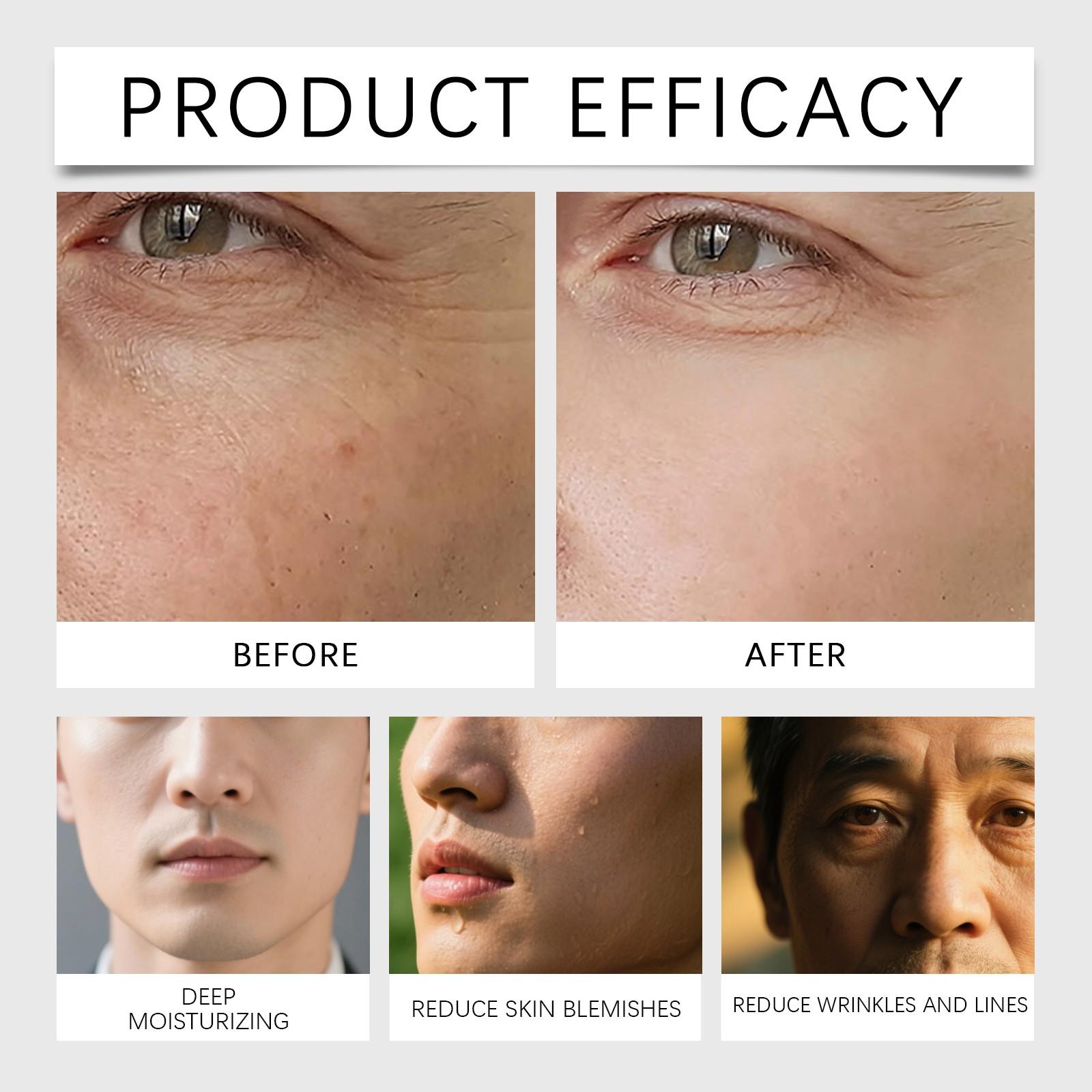 East Moon Men's Hydrating Facial Essence, Gentle Moisturizing Serum, Daily Care for Soft and Smooth Skin, Nourishing Face Treatment