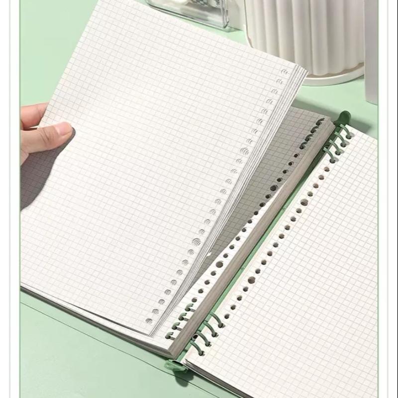 [Waterproof Loose-Leaf Notebookl Waterproof &Moisture-Proof 60 Page A5 PVC Transparent Loose-Leaf Notebook Replaceable Refillable Binder forDaily Writing, Office, and Study Use