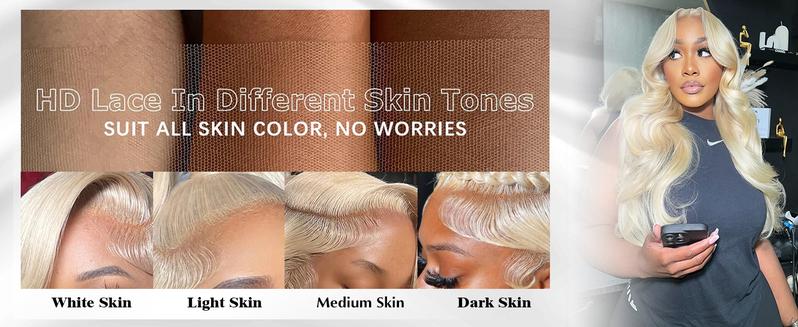 36 Inch Blonde Wig Human Hair 200% Density 613 13x4 Lace Front Wig Human Hair Body Wave HD Blonde Lace Frontal Wig Pre Plucked 613 Lace Front Wig Human Hair