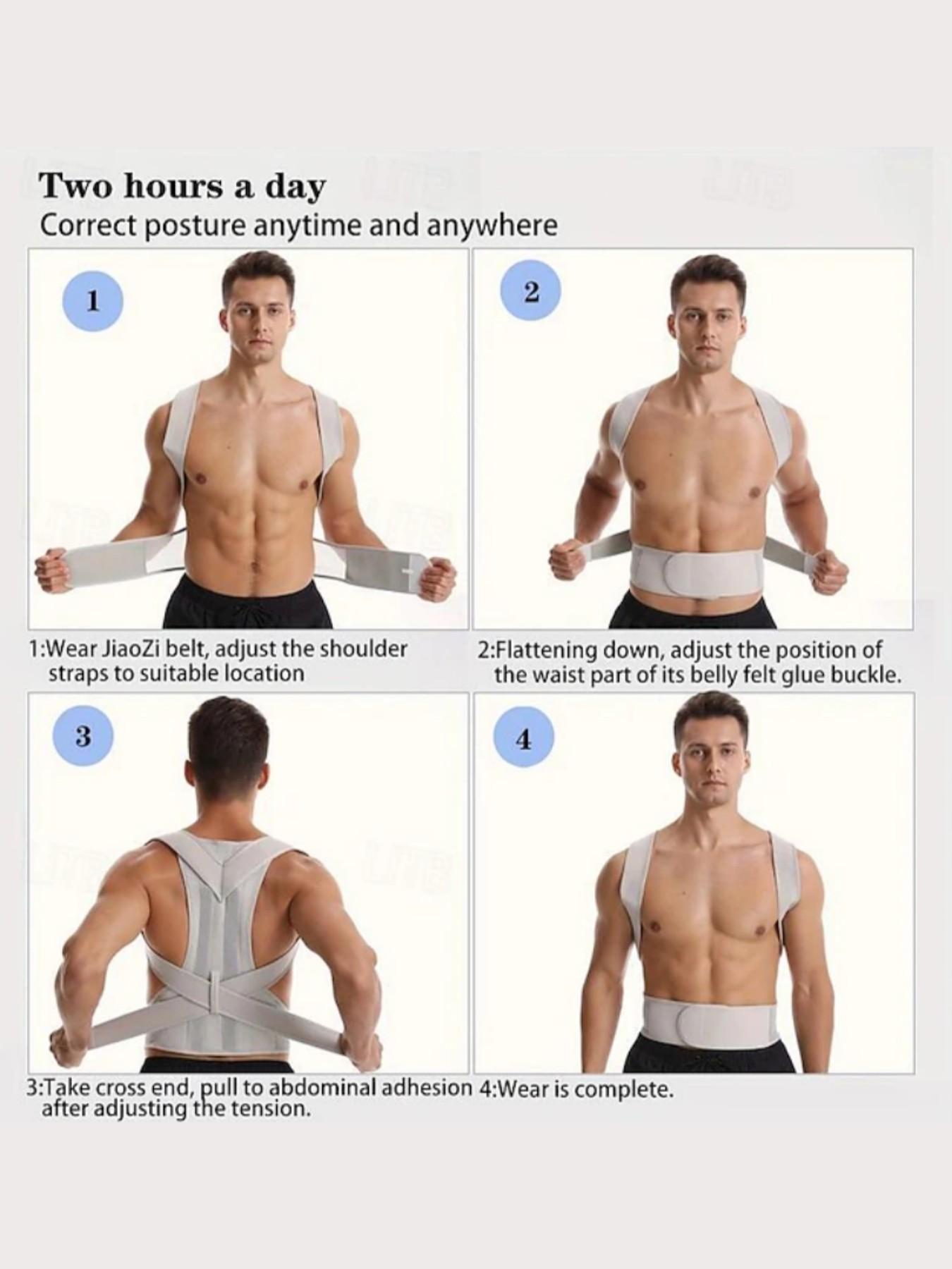 1 Count Upgraded Posture Corrector Back Brace for Men and Women,New Version Lumbar for Posture Improving,Full Back Support for Shoulder,Waist ,Adjustable Back Girdle,Waist Cincher,Suitable for Improve Back Posture And Provide Lumbar Support