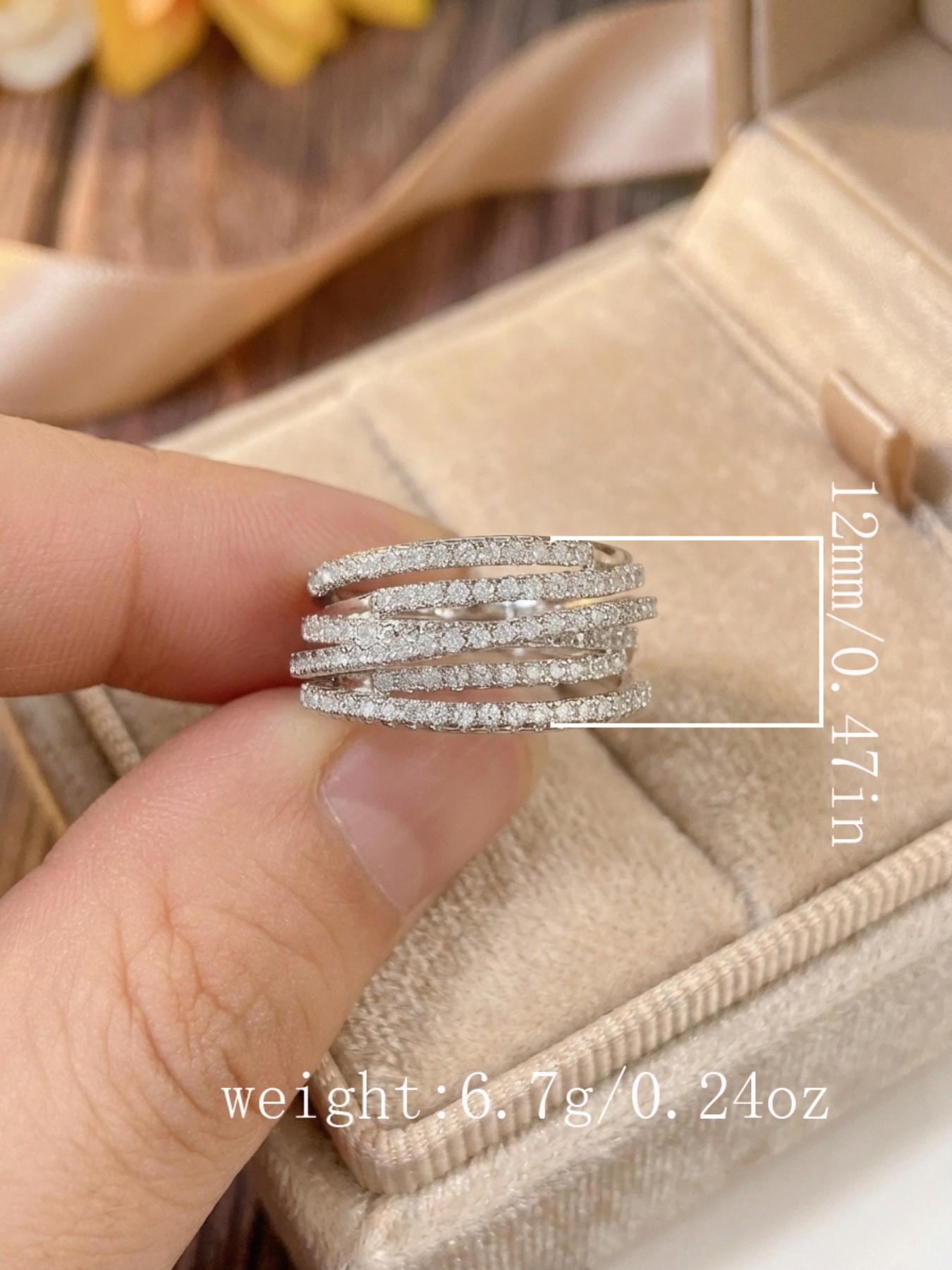 Unisex Hip-Hop Style Ring, Vintage Geometric Design, Multi-Layered Wraparound Band, Unique Irregular Shape, Fashionable Jewelry