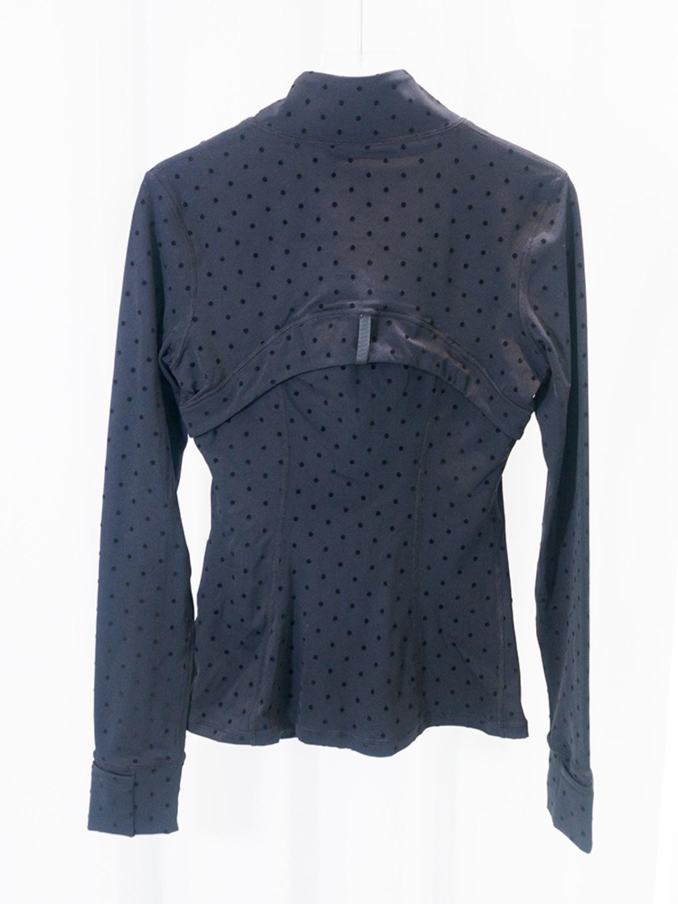 New Plush Polka Dot Jacket, Slim Fit Stand Collar Long Sleeve Sport Coat, Stylish Quick-Dry Breathable Outerwear