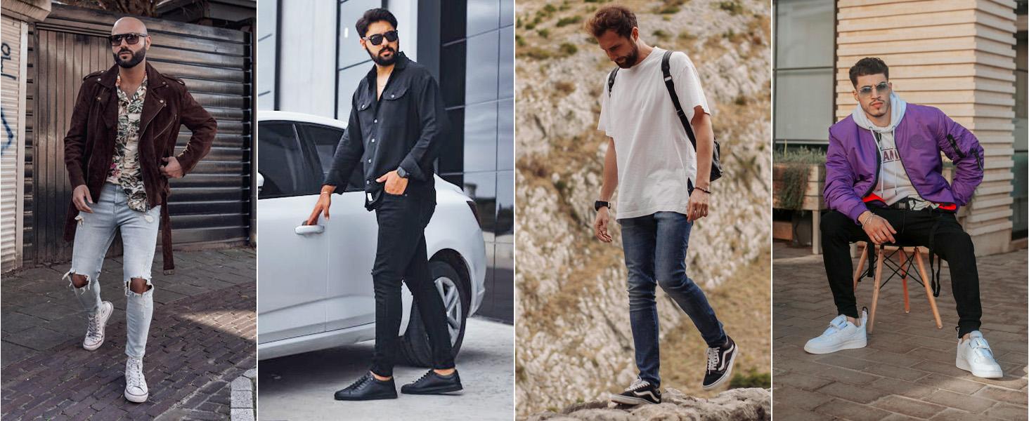 TUREFACE Mens Jeans Slim Fit Skinny Denim Stretch Tapered Jean Pants TUREFACE Mens Jeans Slim Fit Skinny Denim Stretch Tapered Jean Pants