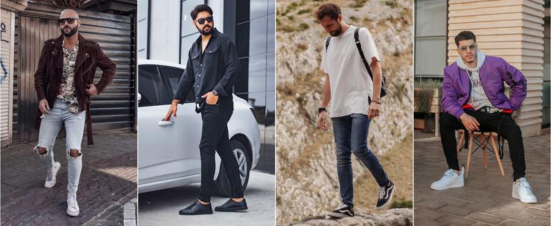 TUREFACE Mens Jeans Slim Fit Skinny Denim Stretch Tapered Jean Pants