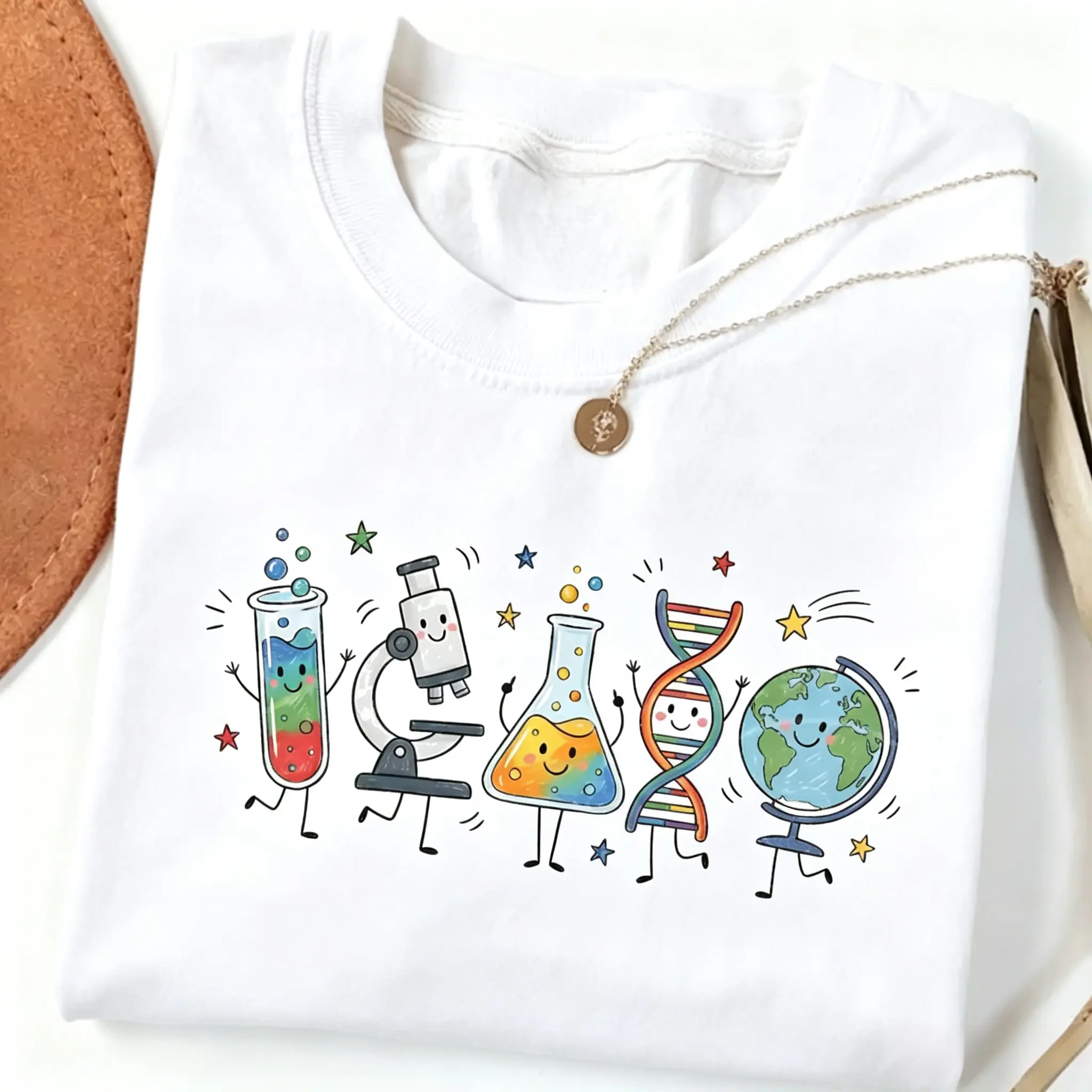 Science Teacher Shirt, STEM Teacher Tee, Biology Chemistry Graphic T-Shirt, Back To School Gift, Classroom Outfit