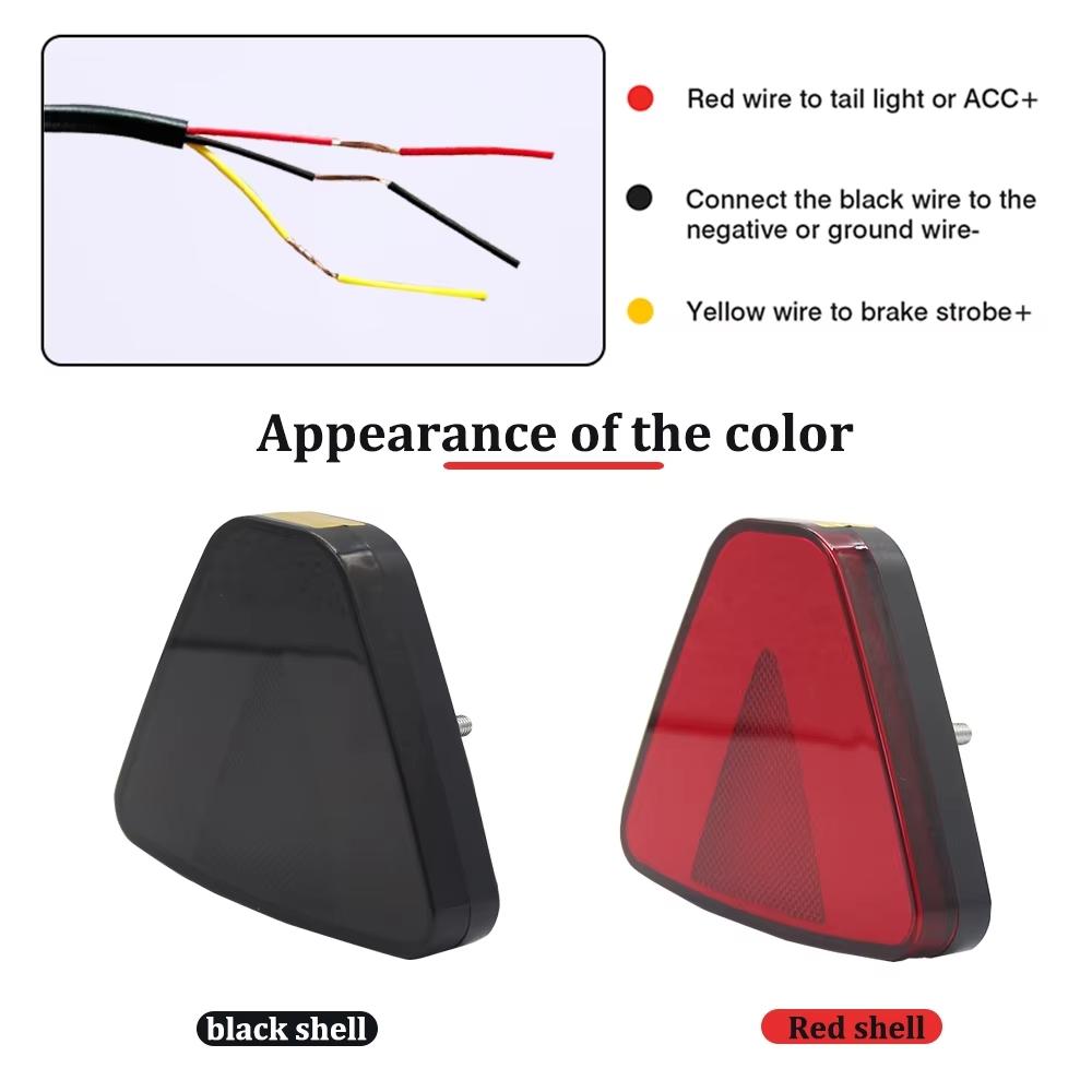 Car Motorcycle LED Brake Pilot Light Rear Tail Flash Lights Auto Warning Reverse Stop Safety Signal Lamp Led Blinker 12V