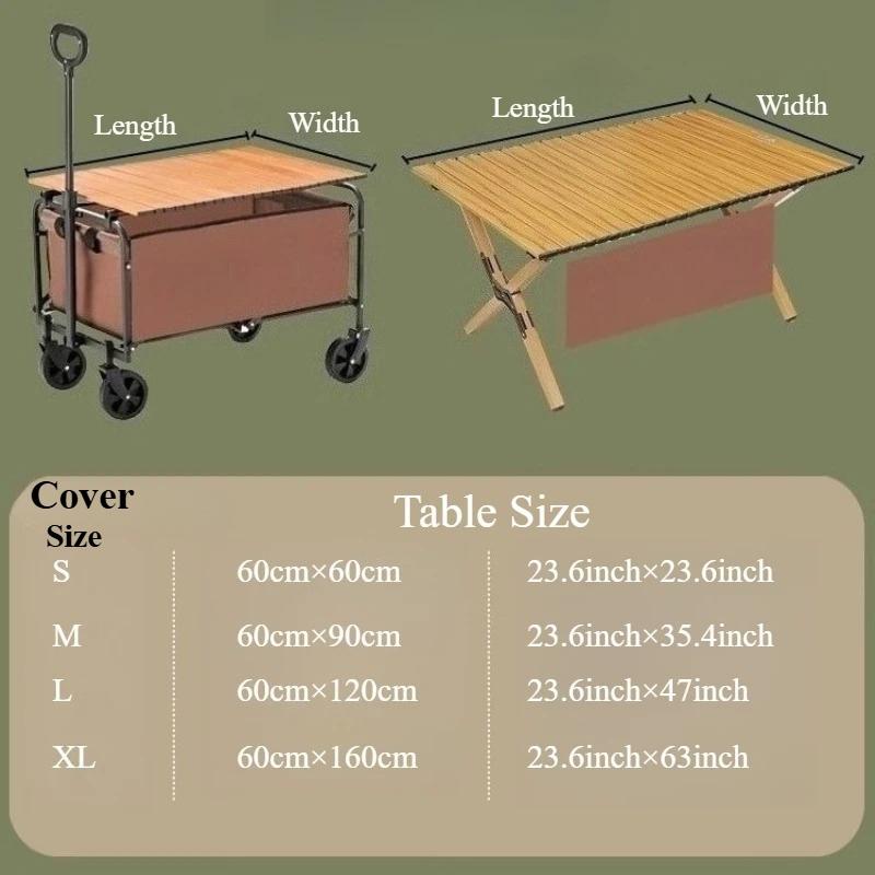 10pcs Disposable Table Covers Camping Table Cover gathered opening