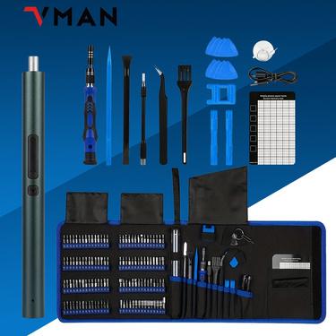142in1 Cordless Mini Set Electric Screwdriver Set with Type-C Charging,Portable Disassembly Tools Durable Performance Versatile tools gadgets