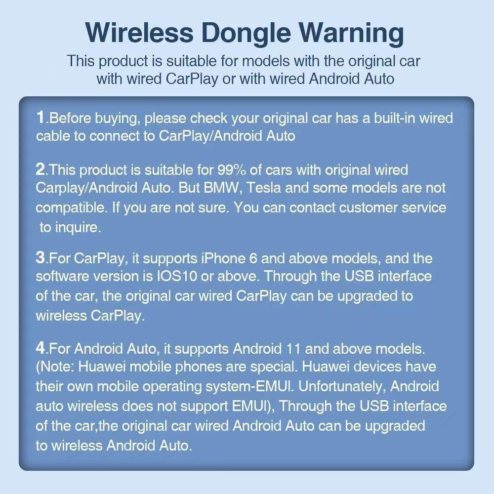 Wireless Carplay Adapter for Android, Plug-And-Play Mini Wireless Carplay Converter, Low Latency, Compatible with Multiple Cars, No Battery Needed