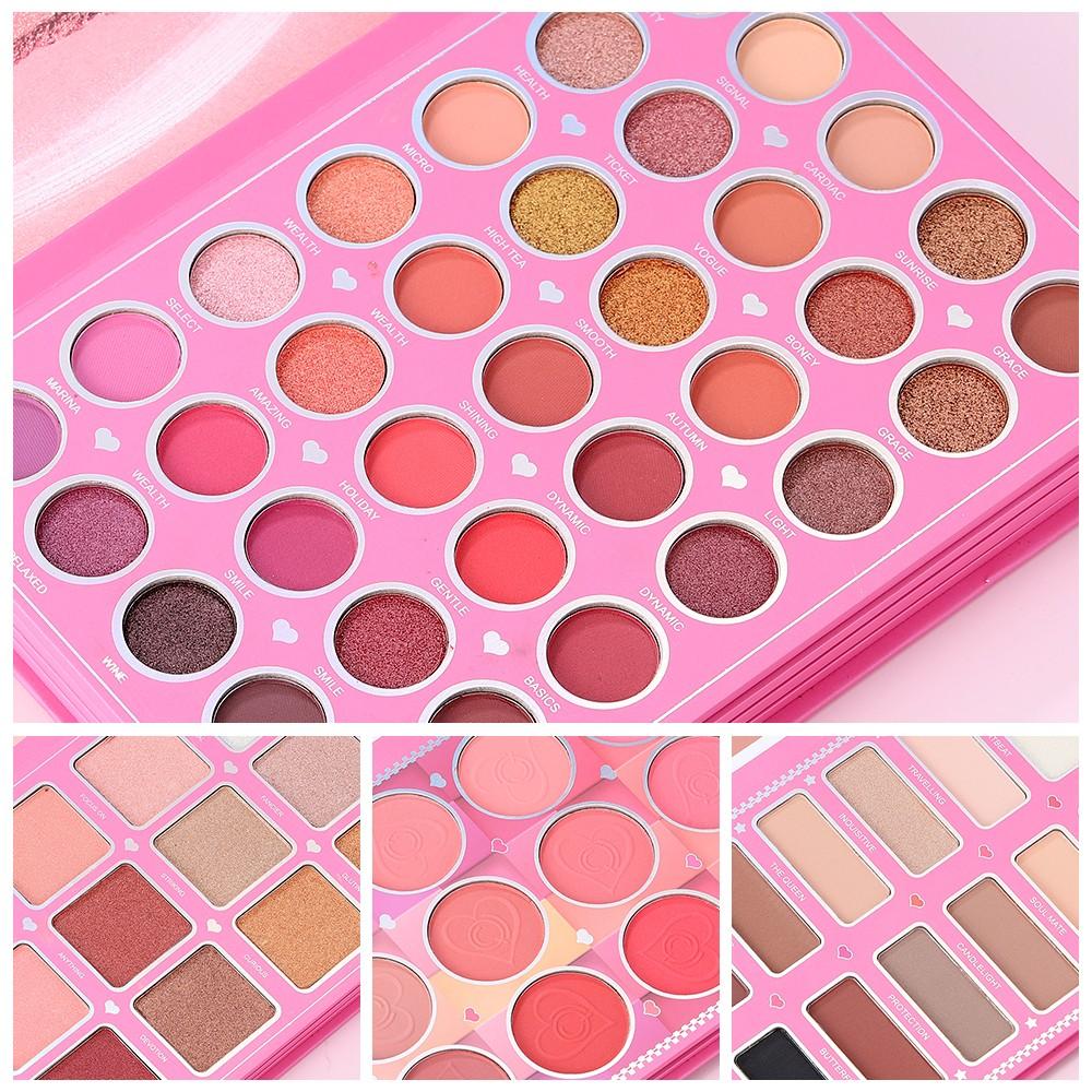 New Girl Eyeshadow Palette, Multi-Color Matte Shimmer, Long-Lasting Easy Application, Professional Face Makeup Luxury Set