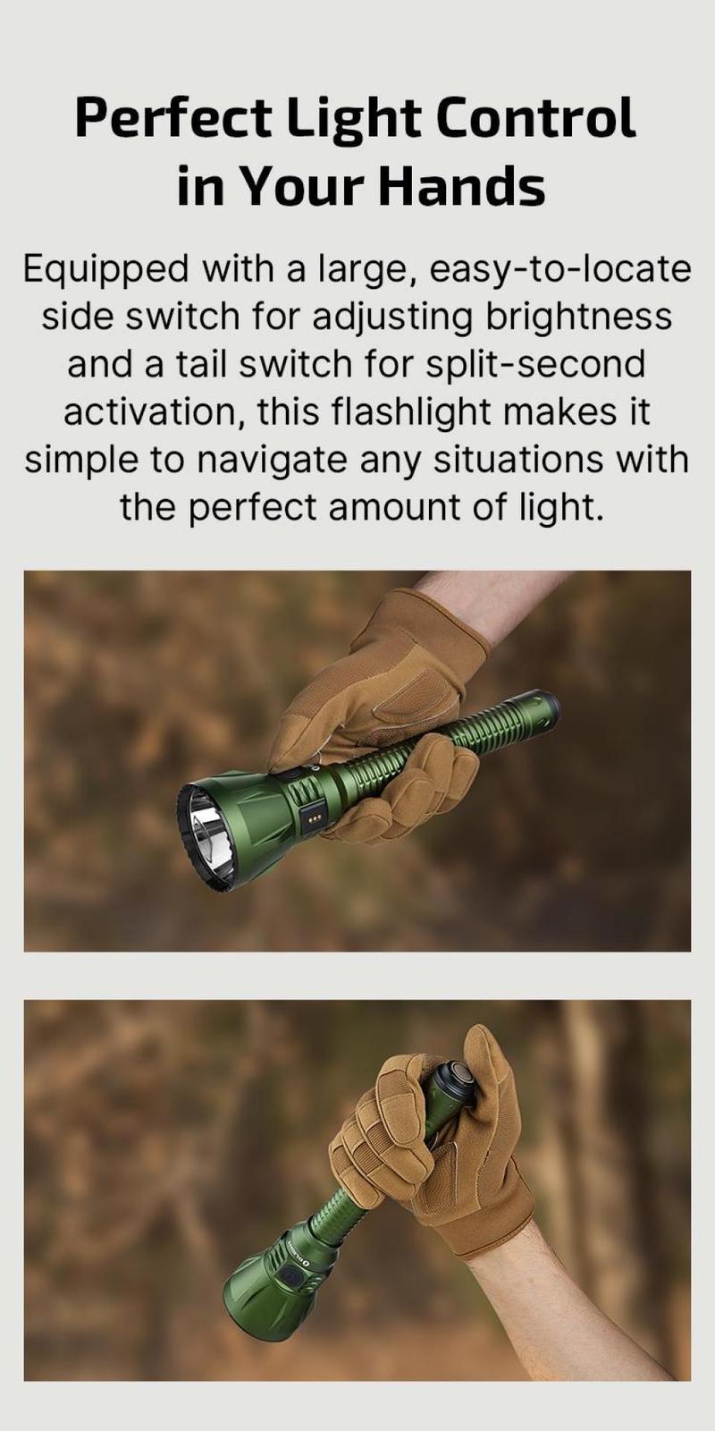 OLIGHT Javelot Turbo 2 Rechargeable Flashlight With 1450-Meter Throw And Wireless Switch
