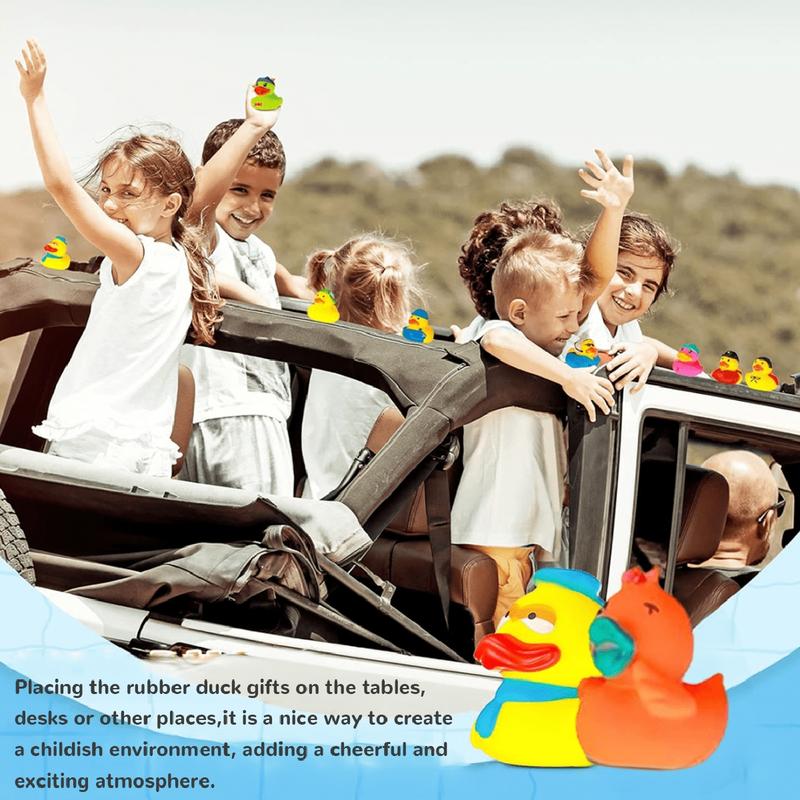 Mixed Duck Toys, Kids Pool Floats, Pool Floaters, Boy Girl Party Supplies, Mini Beach Toys, Birthday Gifts, Thanksgiving Christmas New Year Decorations