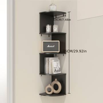 Creative Corner Wall Shelf, Home Use Triangle Storage Rack, Half Round Hanging Bookshelf, Export Cross-Border Wall Mounted Organizer, Wall Mounted Holder