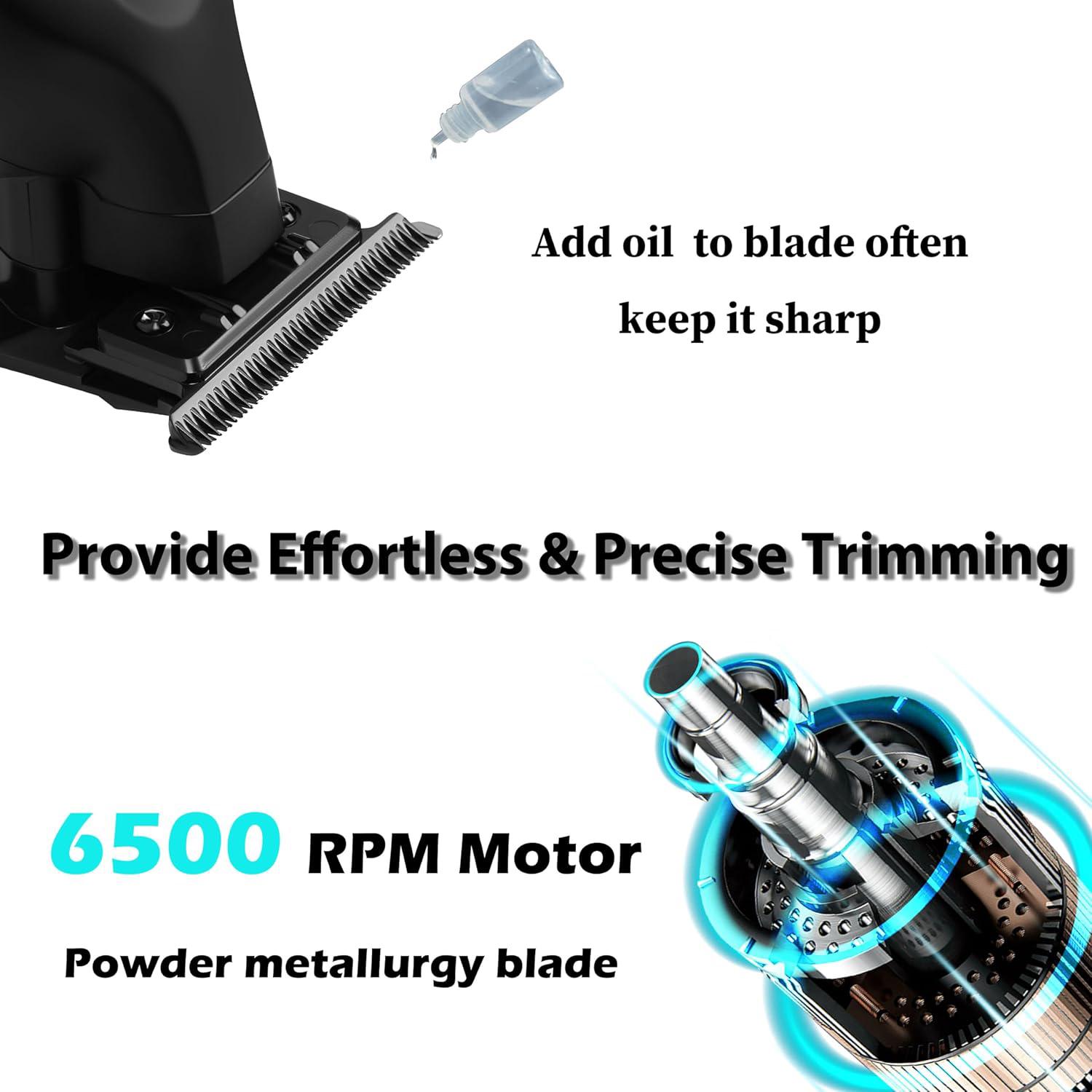 Professional Hair Trimmer, 1-Box Wireless Hair Clipper with Guide Comb, Cleaning Brush and USB Charging Cable, Multifunctional Cordless Rechargeable Hair Shaver for Men, Cordless Rechargeable Clippers #GLOBAL PICKS