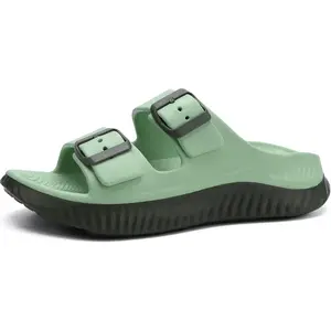 Womens Recovery Sandals With Comfortable Arch Support, Orthotic Adjustable Thick Cushion Sport Slides Reduces Stress on Feet, Joints & Back