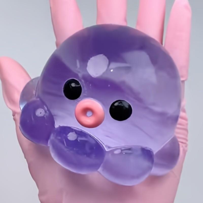 Muddy Octopus Pinch Little Book Decompression Toy, Inflatable Bubble Stress Relief Fidgeting, Slow Rebound Musical Squeeze Fun, Stress Relieving Accessory