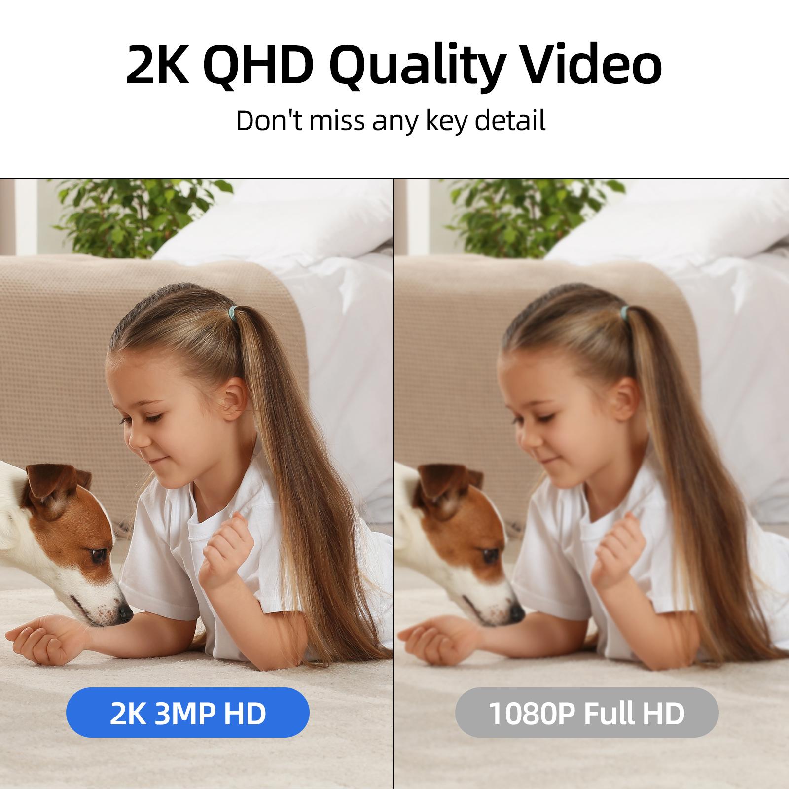 Hawkray AI Intelligent Surveillance Camera 911 Alarm Easy Install Quick Setup Full Color Night Vision Two Way Audio Motion Detection Security System OpenAI Enabled Professional Alarm Monitoring US Local Cloud - Installation