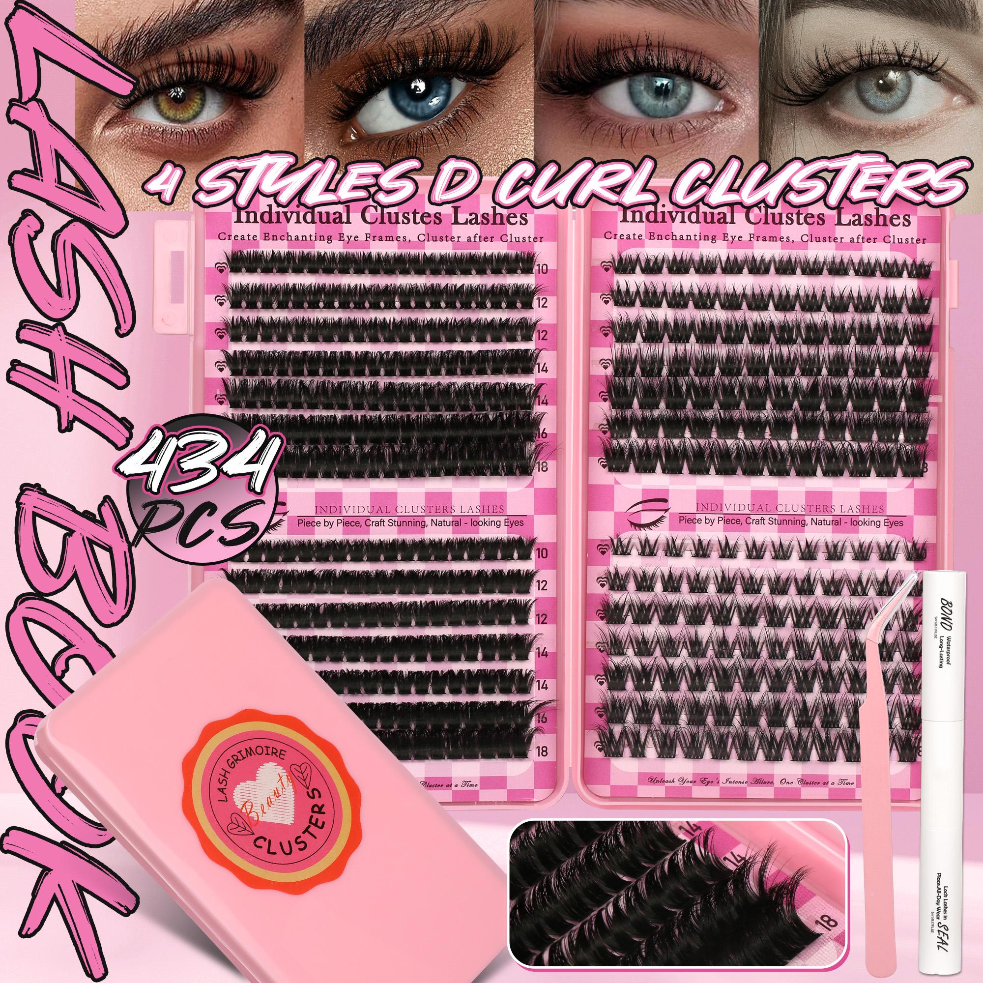 Lash Clusters Book Extensions Kit lash clusters kit Eyelash Extension Kit Eye Lashes, fairy lash clusters Extension Kit Lashes Clusters KitWispy Manga Lashes, Individual Lashes Eyelash Extension Lashes Halloween Makeup