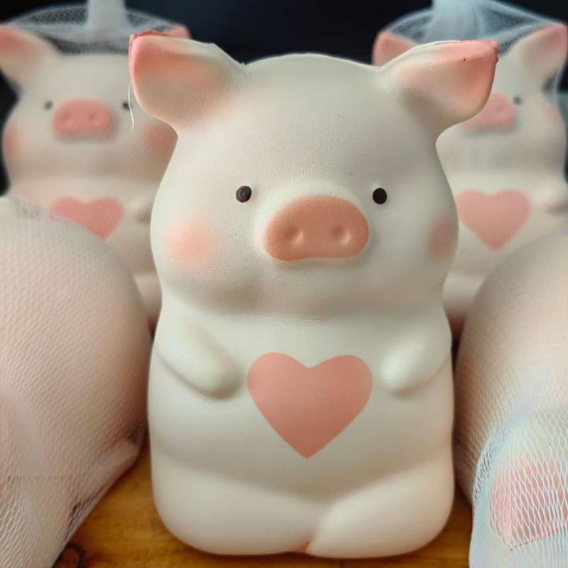 Pig Squishy Toy, Slow Rebound, Stress Relief, Squeeze Toy, Decompression Toy, Fidget Toy, Anxiety Relief, Portable Relax Toy