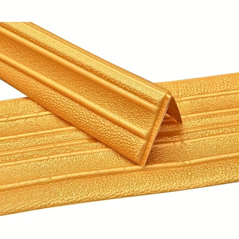 6 Rolls Self-adhesive Ceiling Cornice, Foam Wall Decorative Strip Stickers, Foldable Self-adhesive Waterproof Baseboard Wall Corner Waistline Stickers, Positive Anglection Strip, Decorative Molding