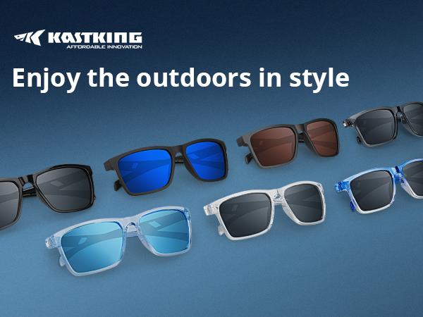 KastKing FlatRock Polarized Sport Sunglasses for Men and Women, Ideal for Driving Fishing Cycling Running, UV Protection