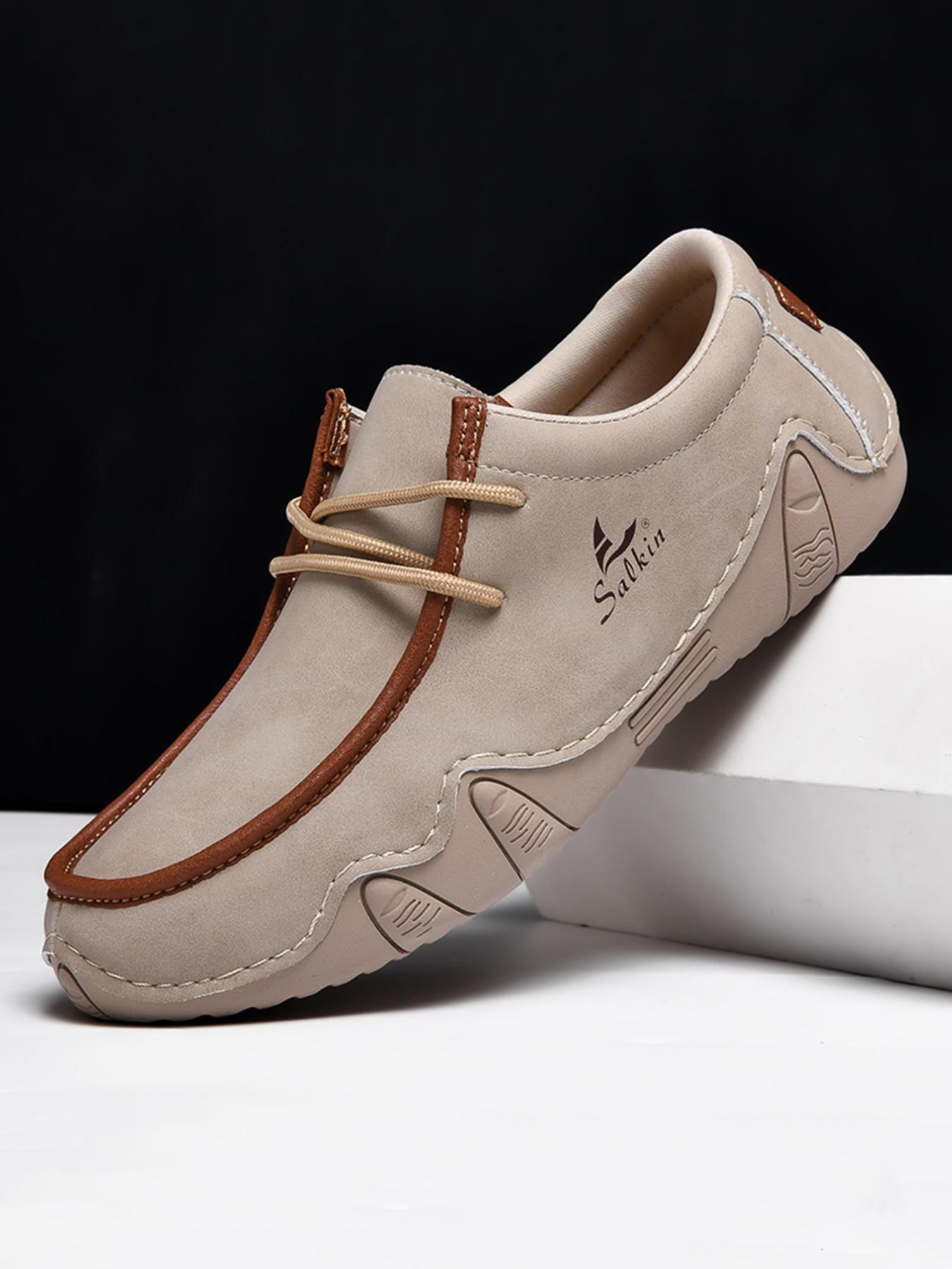 Women's Fashion Loafers, Couples' Hand-Stitched Low-Top Casual Shoes, Lightweight Comfortable Anti-Slip Wear, Ideal for Daily Use & Office