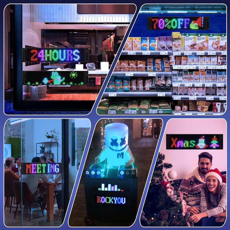 Nfutreon Eyes For Car windshield, FathersDayGift, BlackFriday, Devil eyes For Vehicle: Programmable, Bluetooth APP Control, Pre-made Animations & Customizable Text LED Sign for car