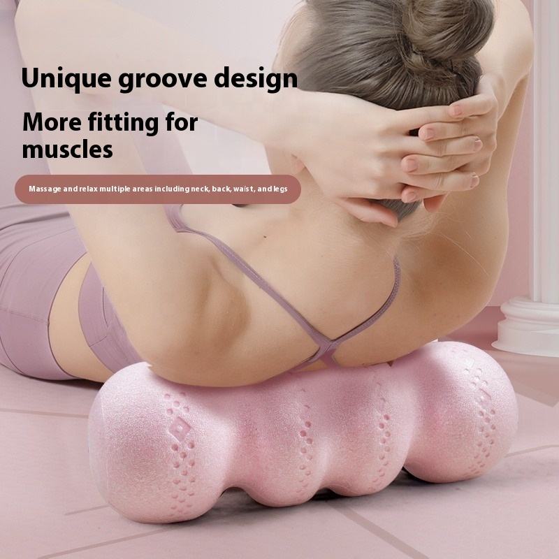 EPP material peanut ball foam roller, solid muscle relaxation massage fascia foam roller, yoga roller with moderate hardness, waterproof, non-slip and washable