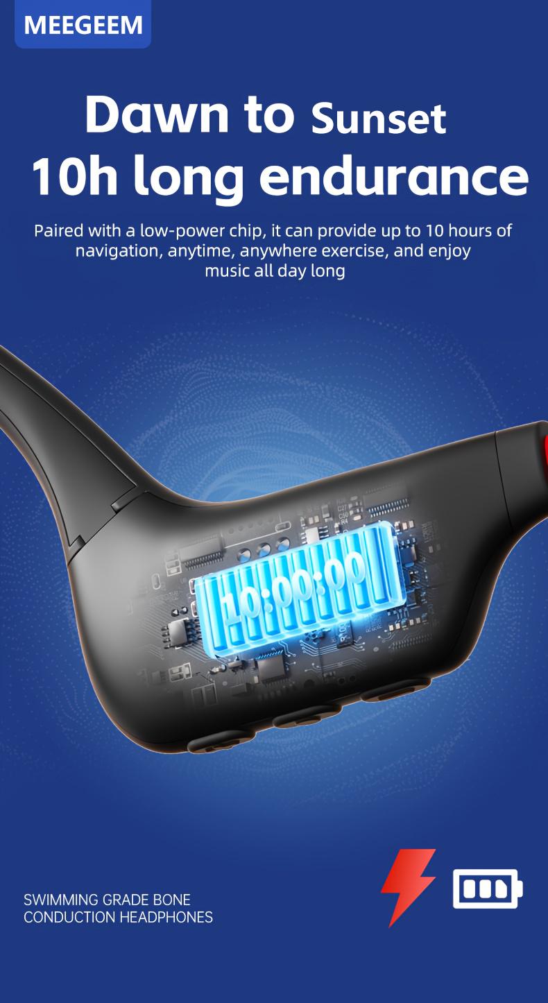 Bone conduction headphones released in 2025, IPX-5, Sport Headphones,sound isolation, running and fitness, for adults, Sports,Cycling, Black, Music Player birthday Gift X13-5