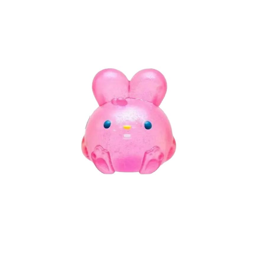 3 Colors Soft Candy Bunny Toy with Jelly Filling, Sensory Stress Relief, Easter Basket Stuffer, Perfect Gift for Kids