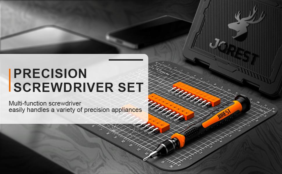 JOREST 38Pcs Small Precision Screwdriver Set with Torx T5, T6, Y00, Mini Repair Tool Kit for Macbook, Computer, Laptop, iPhone, PS4 PS5, Xbox, Switch, Eyeglasses, Watch, Ring Doorbell, Electronic