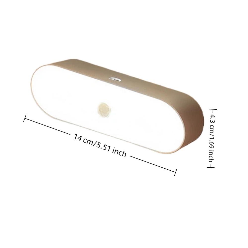 LED Motion Sensor Night Light Magnetic Charging Sound Control Lamp, Wireless Hallway Wall Bedside Staircase Induction Light